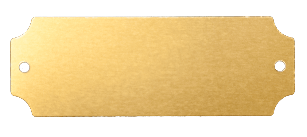 Single Gold Colored Engraveable  Tag