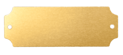 Single Gold Colored Engraveable  Tag