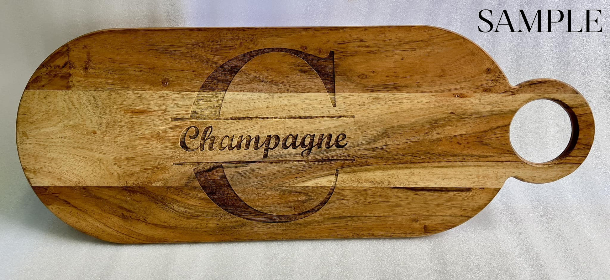 Custom Laser Engraved Charcuterie Board | Personalized Serving Tray - JPLaser Engraving Services