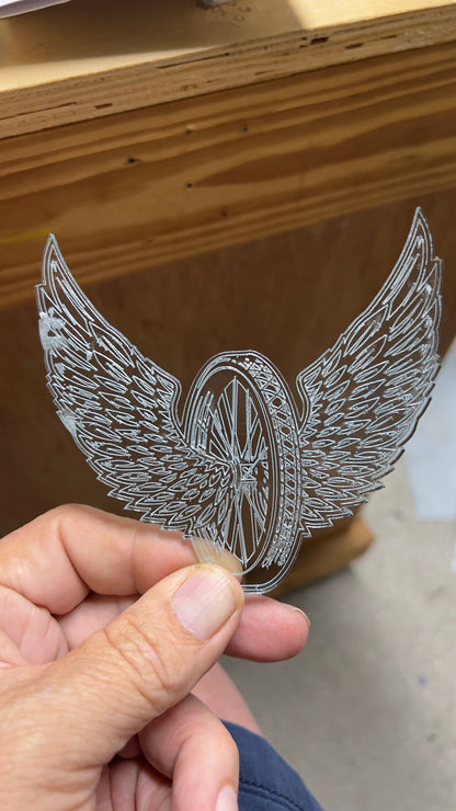 Custom LED Acrylic Light | Nightlight or Desk Lamp with Remote Control - JPLaser Engraving Services