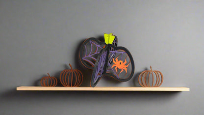 3D Halloween Pumpkin Decoration | Precision Laser Cut Wooden Display - JPLaser Engraving Services