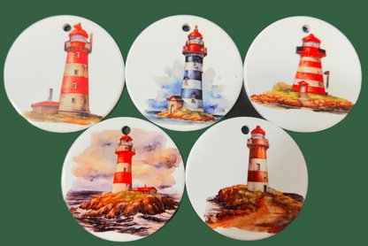 Personalized Ceramic Christmas Tree Ornament | Custom Holiday Keepsake - JPLaser Engraving Services