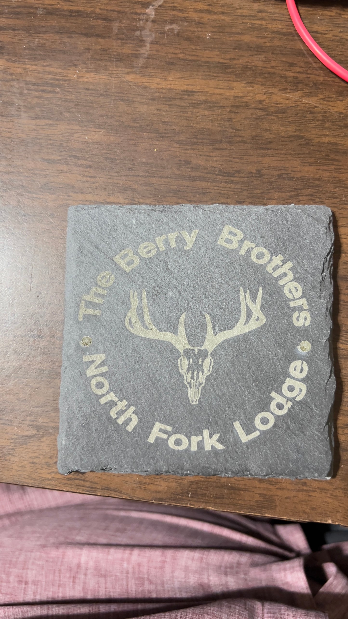 Personalized Slate Coaster Set (4, 8, or 12)