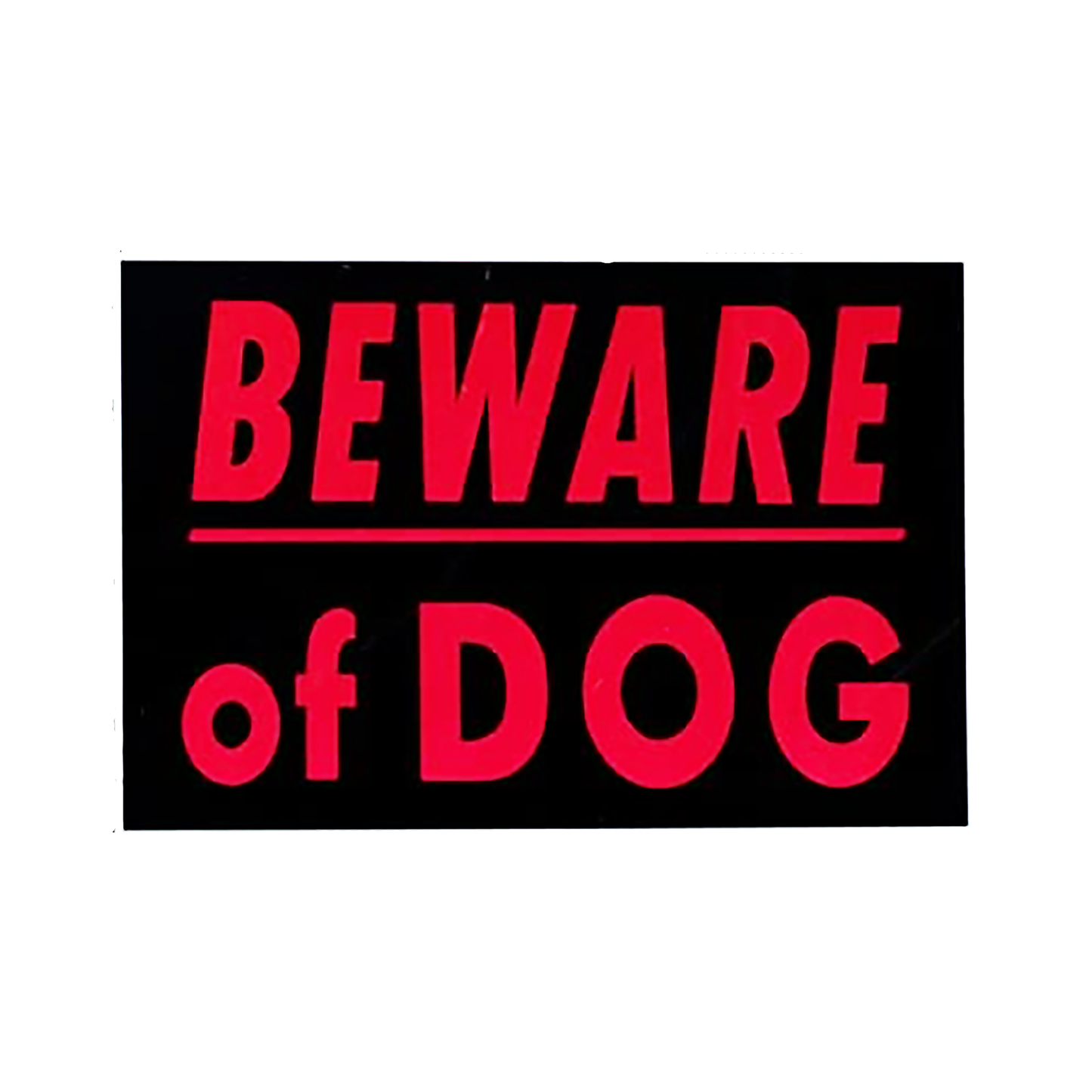 Premade aluminum sign – Beware of Dog, sublimated, indoor/outdoor, product photo
