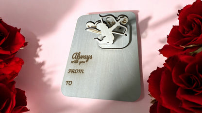 Valentine’s Day Figurine & Card Laser Cut Set | Lovers Gift Box - JPLaser Engraving Services