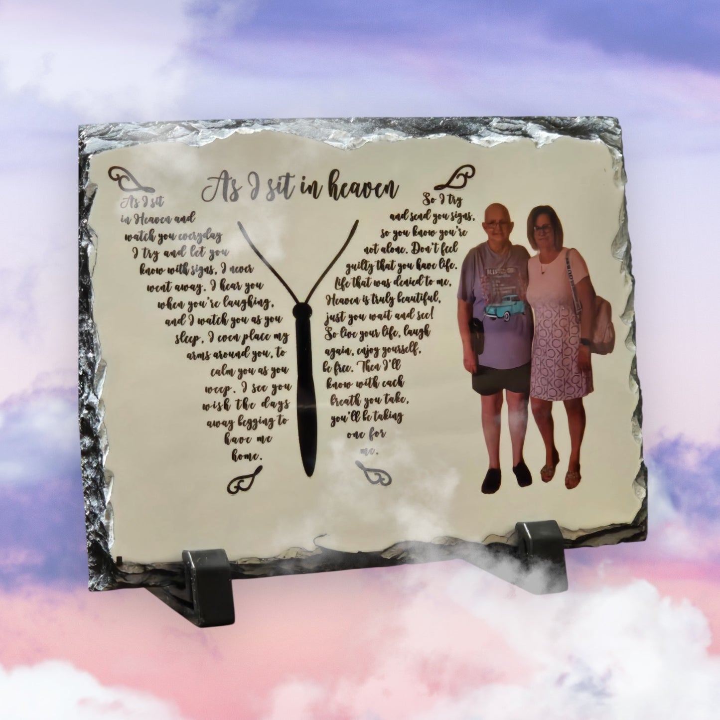 Sublimated Photo Slate – A Timeless Keepsake | Personalized Memorial or Gift Keepsake