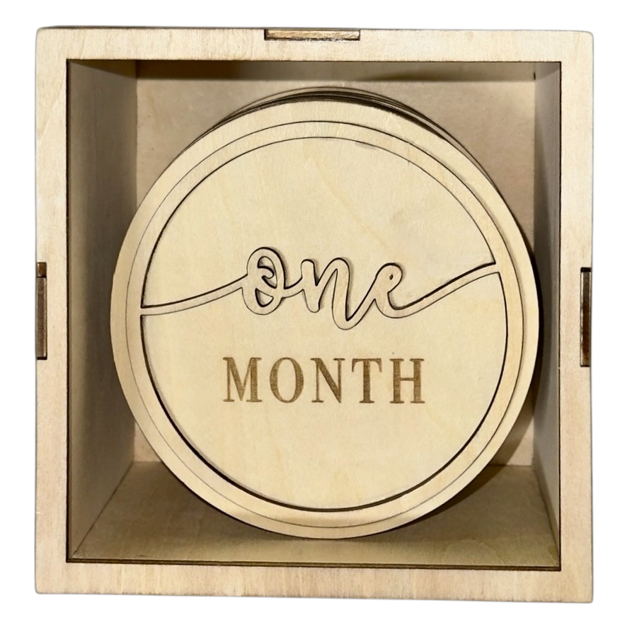 Baby Milestone Discs – packaging / gift-ready