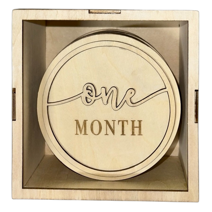 Baby Milestone Discs – packaging / gift-ready