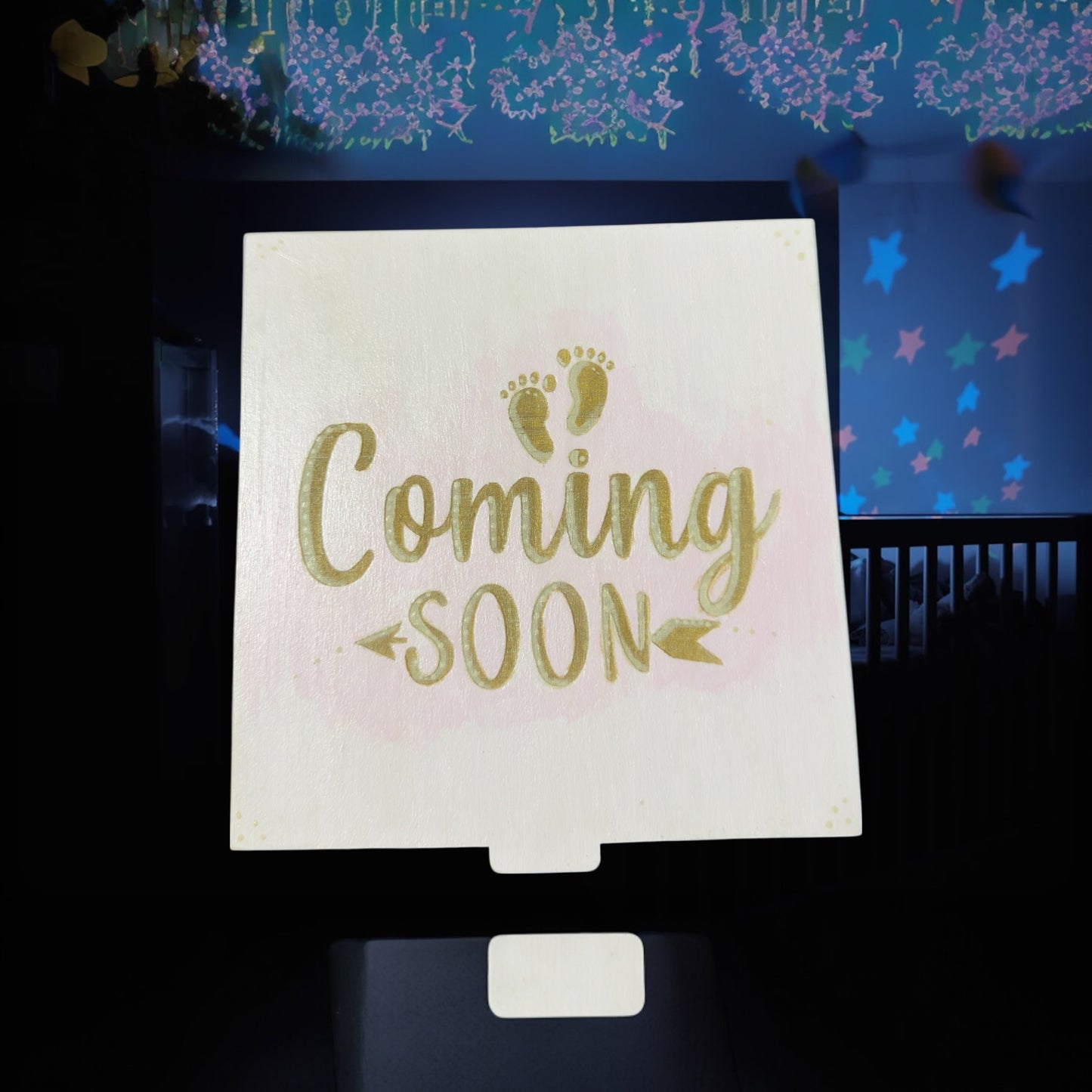 Baby Milestone Discs with Custom Engraved Keepsake Box | Personalized Lid Option