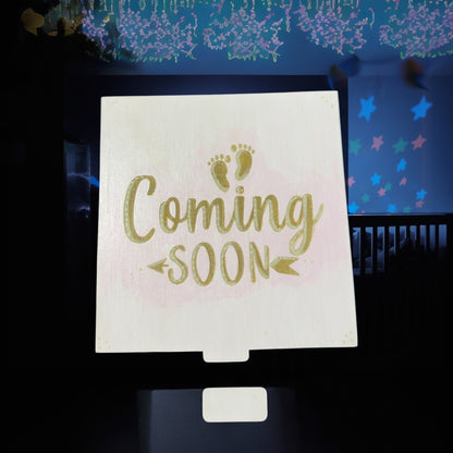 Baby Milestone Discs with Custom Engraved Keepsake Box | Personalized Lid Option