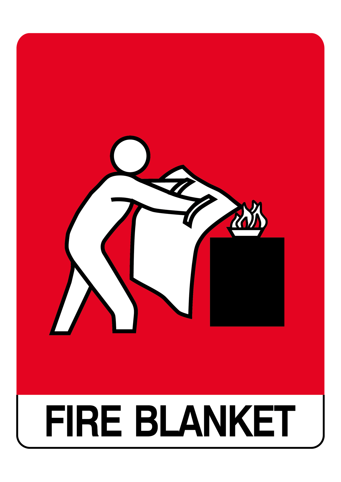 Fire safety sign #11 – sublimated aluminum, indoor/outdoor, 6x8