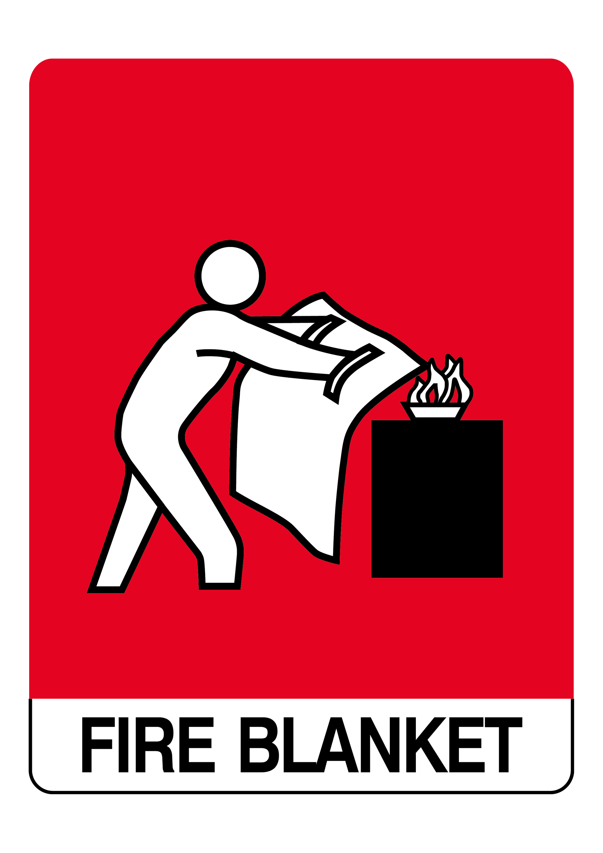 Fire safety sign #11 – sublimated aluminum, indoor/outdoor, 6x8