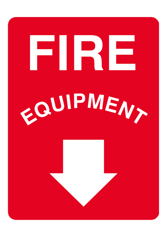 Fire safety sign #13 – sublimated aluminum, indoor/outdoor, 6x8