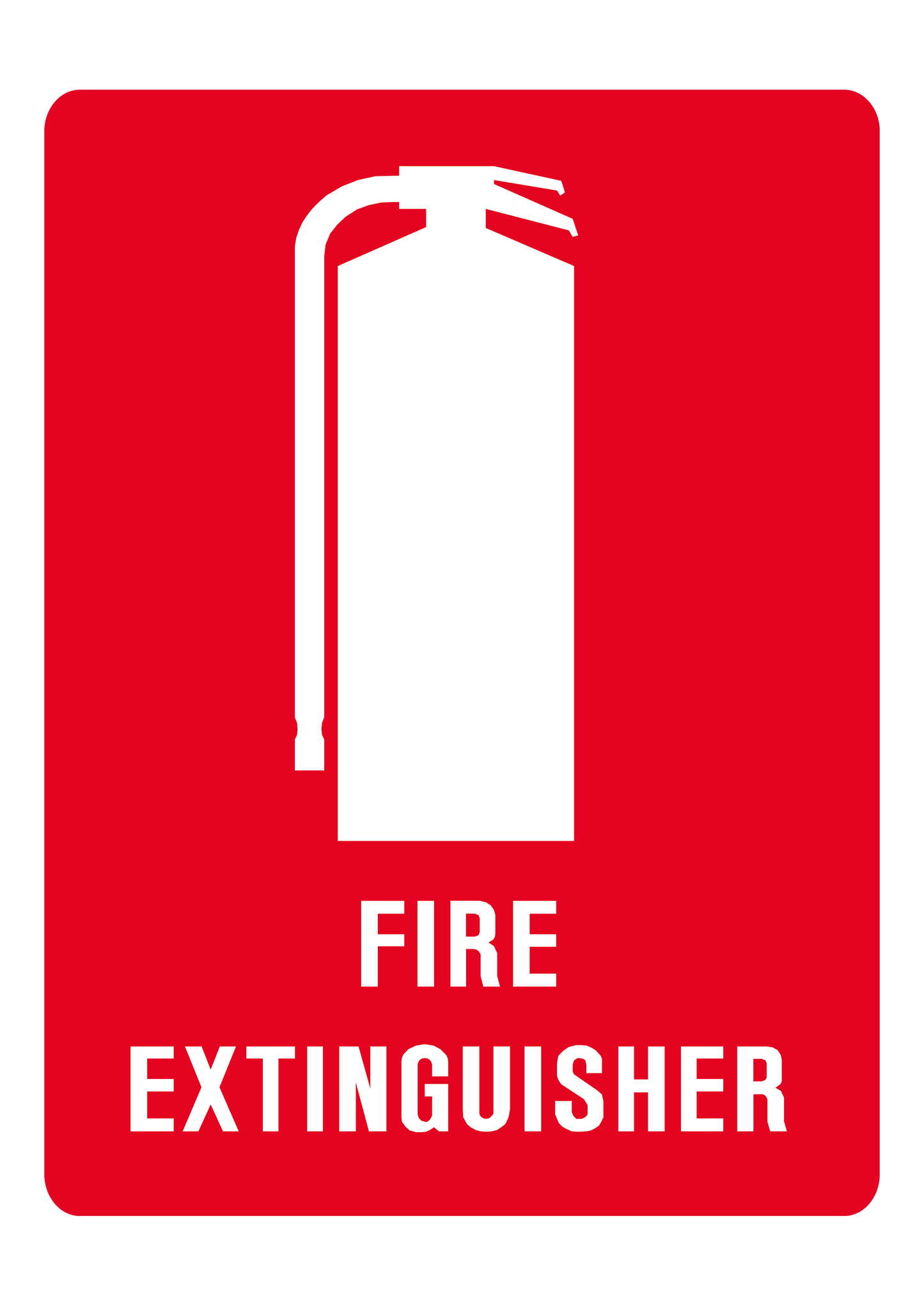 Fire safety sign #14 – sublimated aluminum, indoor/outdoor, 6x8
