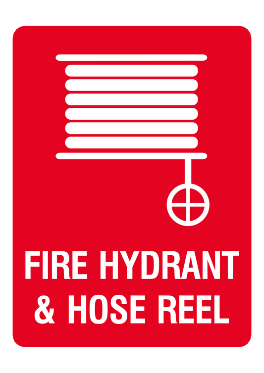 Fire safety sign #17 – sublimated aluminum, indoor/outdoor, 6x8