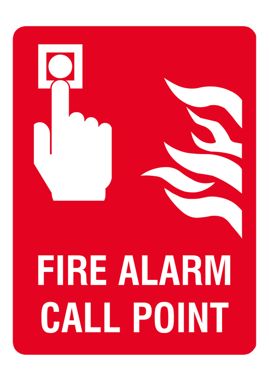 Fire safety sign #19 – sublimated aluminum, indoor/outdoor, 6x8