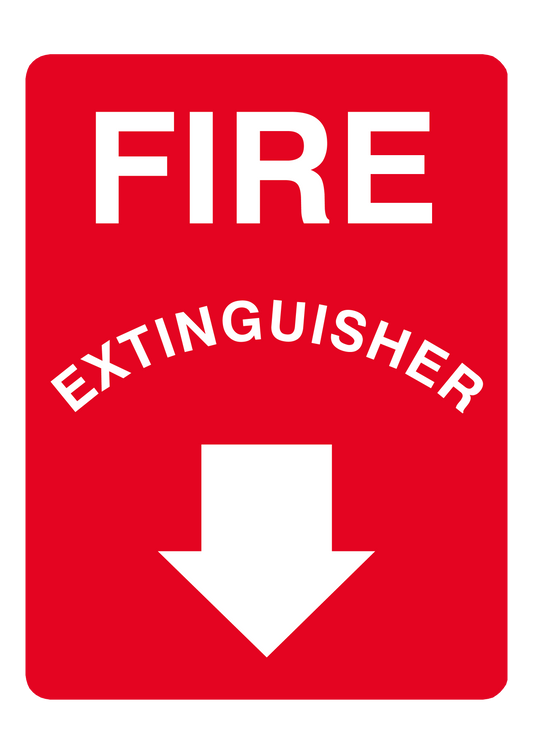 Fire safety sign #20 – sublimated aluminum, indoor/outdoor, 6x8
