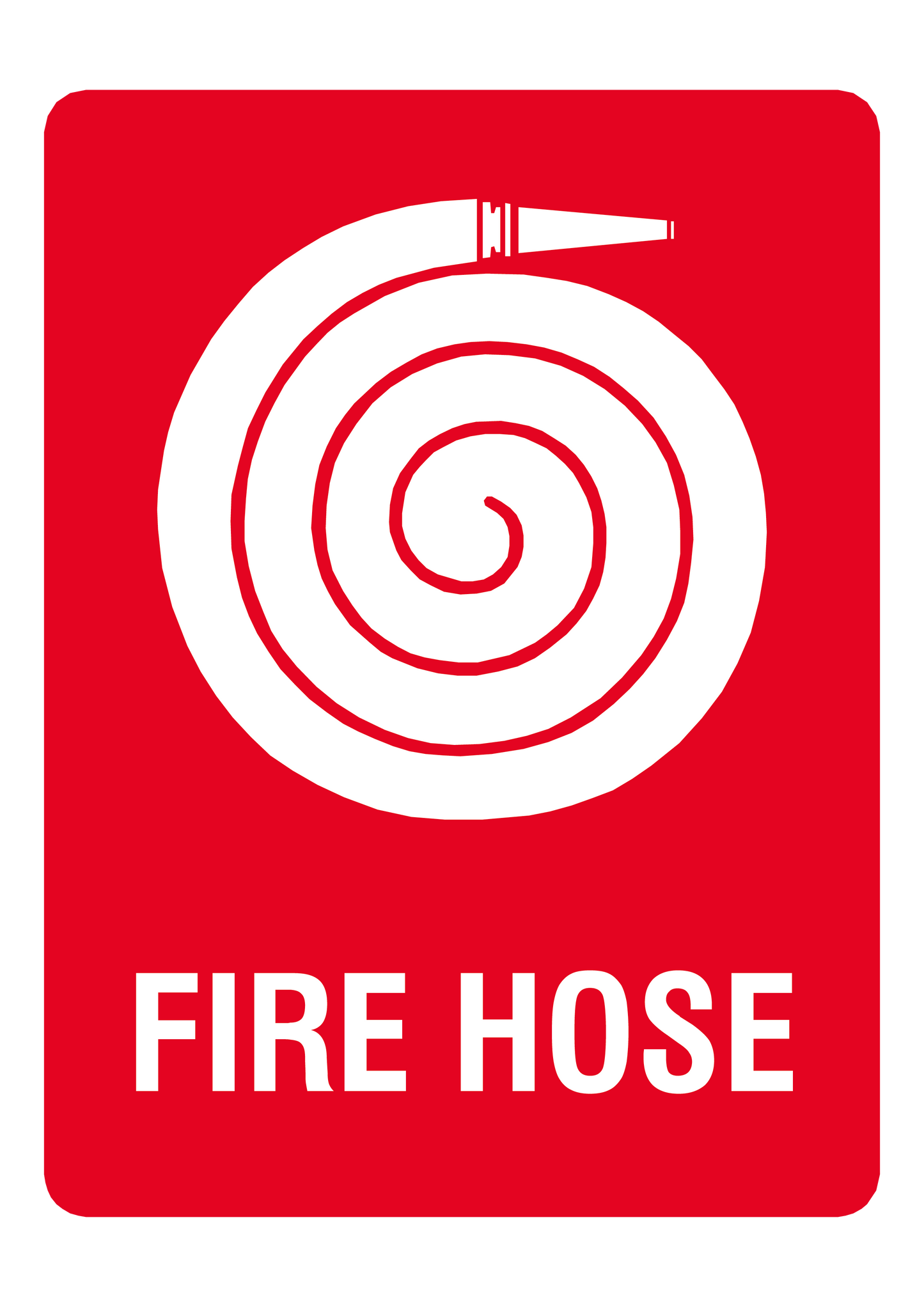 Fire safety sign #23 – sublimated aluminum, indoor/outdoor, 6x8