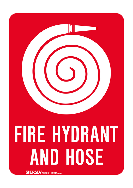 Fire safety sign #26 – sublimated aluminum, indoor/outdoor, 6x8