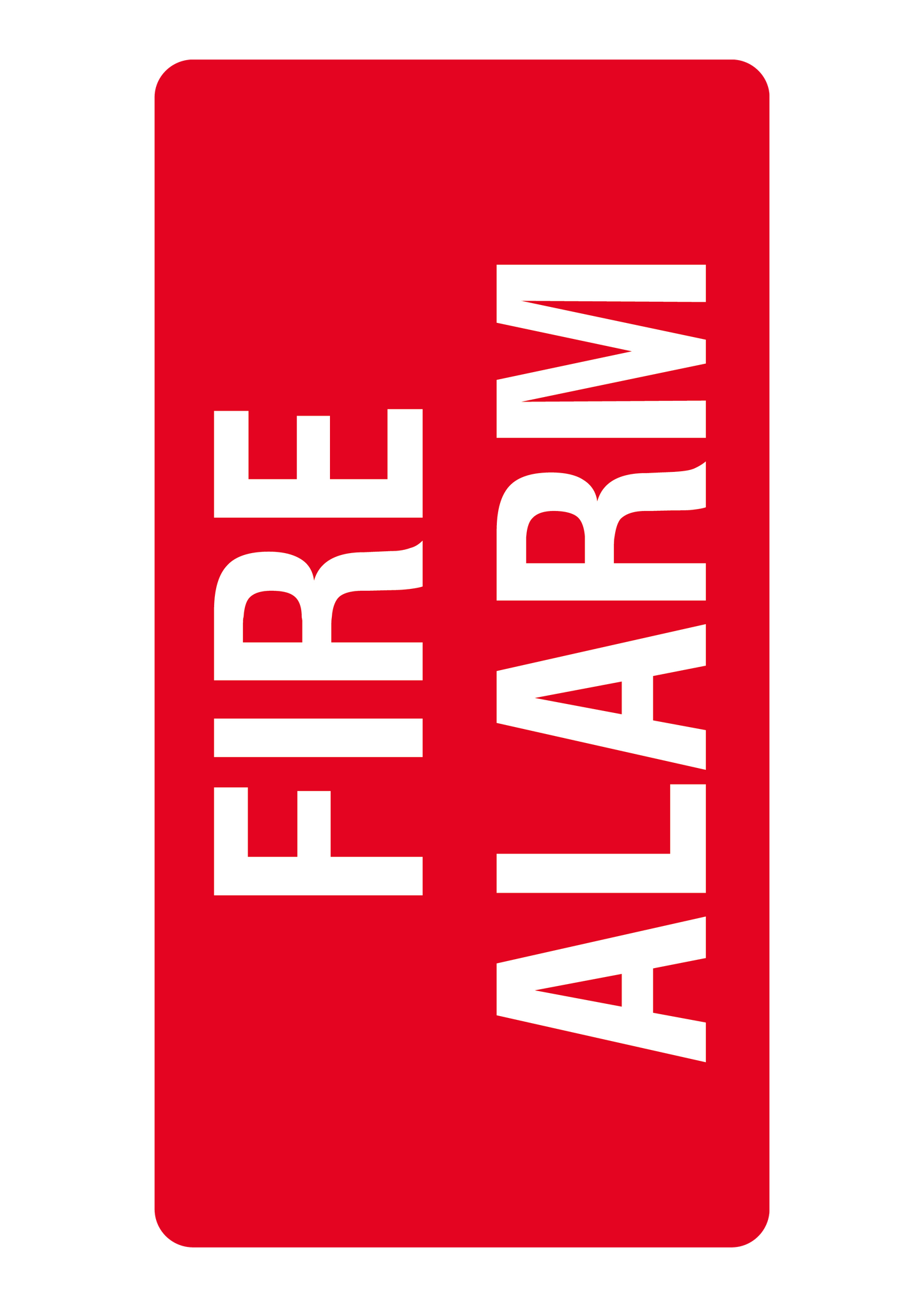 Fire safety sign #28 – sublimated aluminum, indoor/outdoor, 6x8