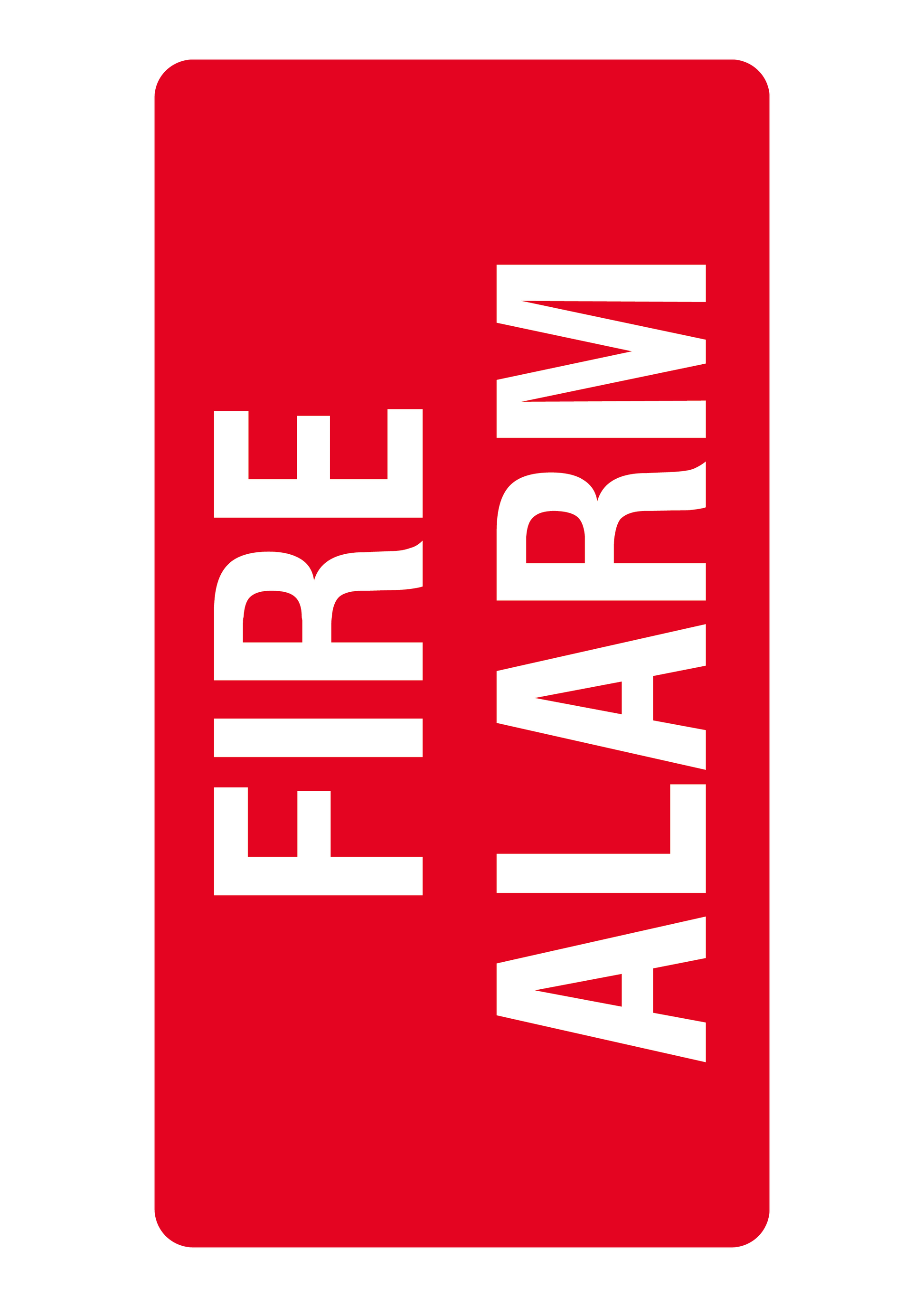 Fire safety sign #28 – sublimated aluminum, indoor/outdoor, 6x8