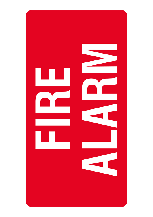 Fire safety sign #28 – sublimated aluminum, indoor/outdoor, 6x8