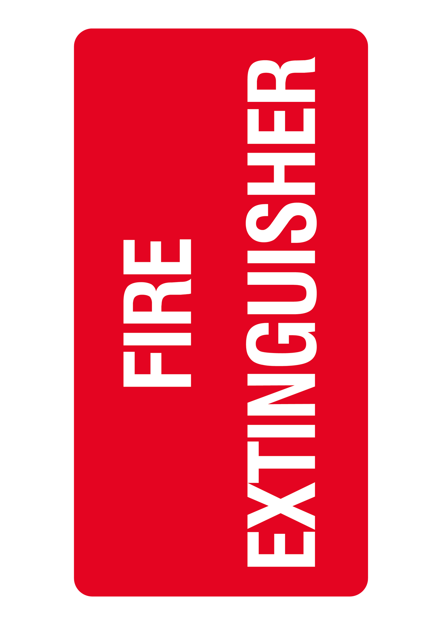 Fire safety sign #30 – sublimated aluminum, indoor/outdoor, 6x8