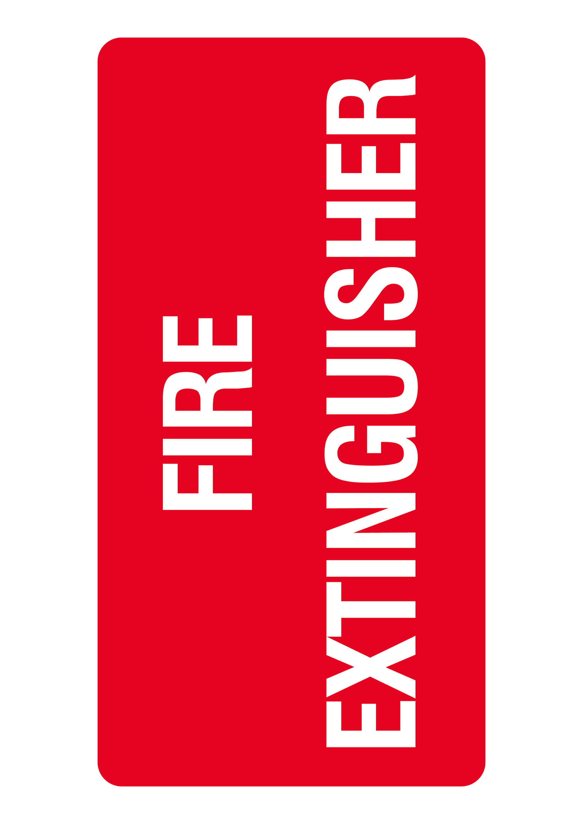 Fire safety sign #30 – sublimated aluminum, indoor/outdoor, 6x8