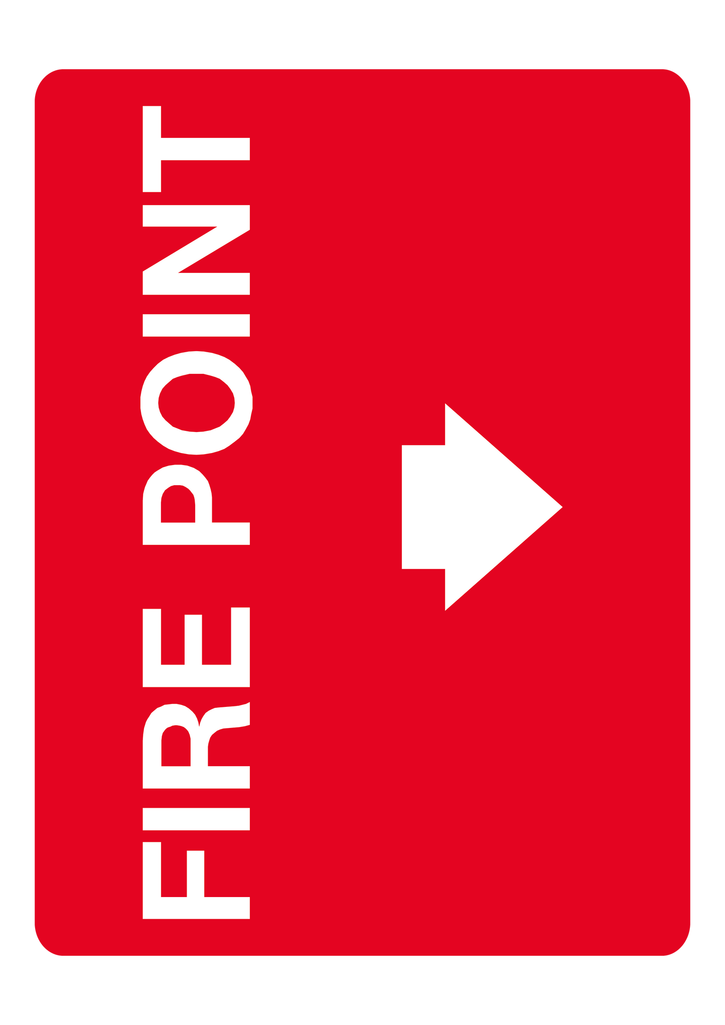 Fire safety sign #40 – sublimated aluminum, indoor/outdoor, 6x8